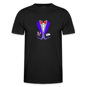 Zauberer - Männer Funktions-T-Shirt - Schwarz - Vorne - AI Model Male 178 dark (178cm)