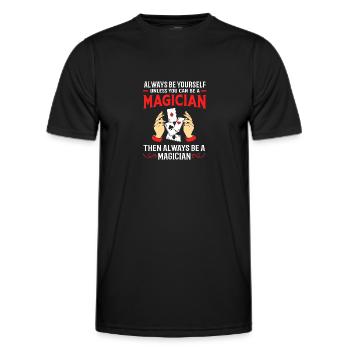 Sorcier - T-shirt sport Homme - noir - Devant - AI Model Male 178 dark (178cm)