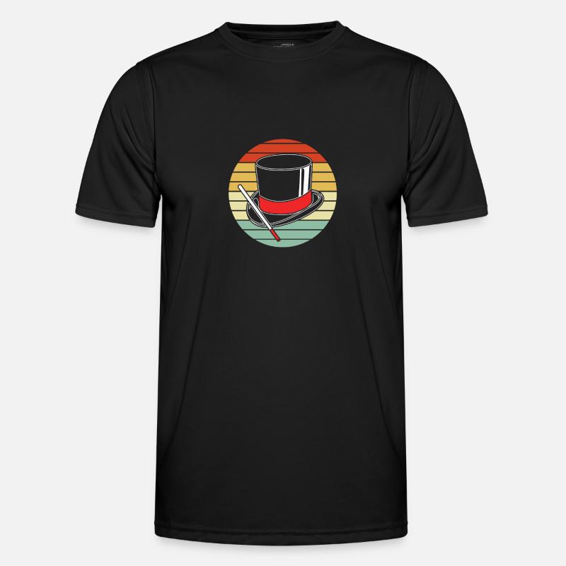 wizard magic magician - Men's Functional T-Shirt - black