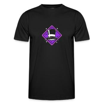 Zauberer Magie Magier - Männer Funktions-T-Shirt - Schwarz - Vorne - AI Model Male 178 dark (178cm)