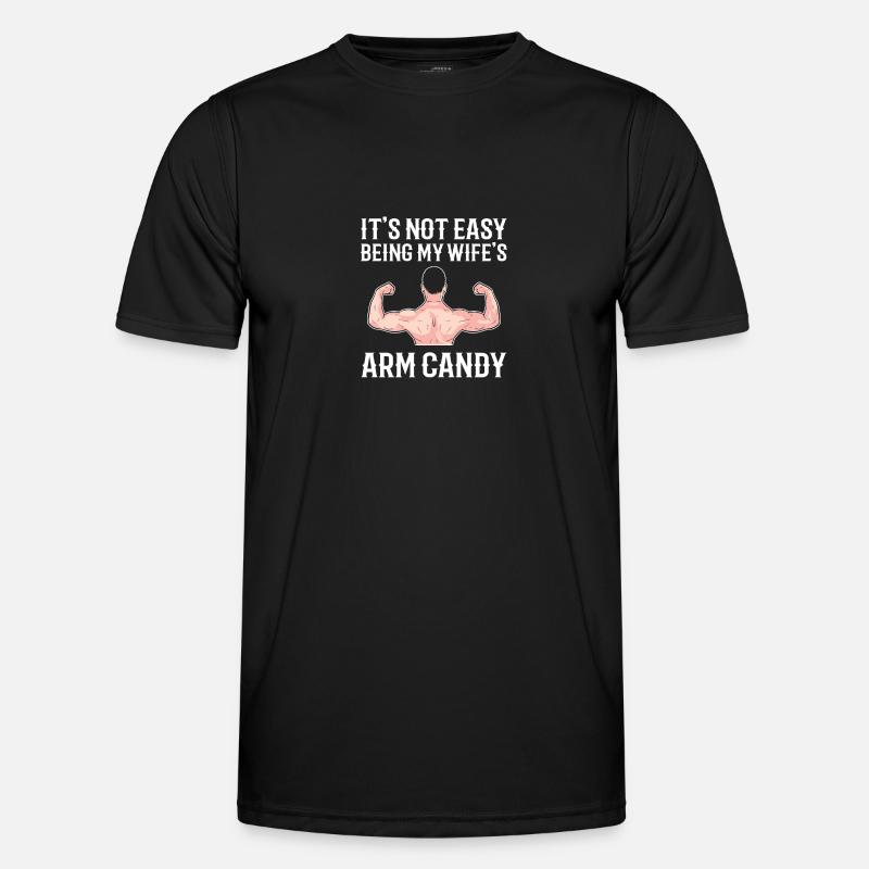 Arm Candy Ehemann - Männer Funktions-T-Shirt - Schwarz