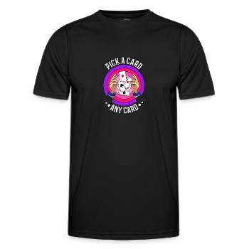 Zauberer - Männer Funktions-T-Shirt - Schwarz - Vorne - AI Model Male 178 dark (178cm)