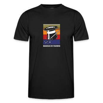Sorcier - T-shirt sport Homme - noir - Devant - AI Model Male 178 dark (178cm)