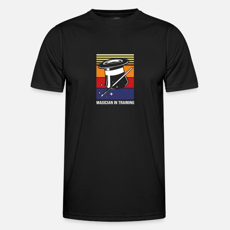 Zauberer - Männer Funktions-T-Shirt - Schwarz
