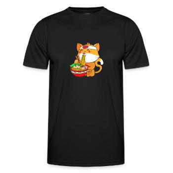 Maneki Neko Japan Lucky Charm - Men's Functional T-Shirt - black - Front - AI Model Male 178 dark (178cm)