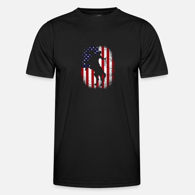 Rodeo - Männer Funktions-T-Shirt - Schwarz