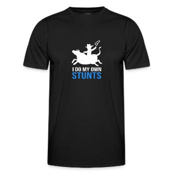Rodeo - Männer Funktions-T-Shirt - Schwarz - Vorne - AI Model Male 178 dark (178cm)
