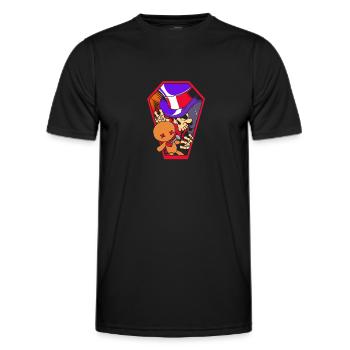 Voodoo Skelett - Männer Funktions-T-Shirt - Schwarz - Vorne - AI Model Male 178 dark (178cm)