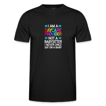 Garderie Éducateur Éducateur - T-shirt sport Homme - noir - Devant - AI Model Male 178 dark (178cm)