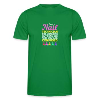 Nageldesignerin Nagel Kosmetik Kosmetikerin - Männer Funktions-T-Shirt - Kelly Green - Vorne - AI Model Male 178 dark (178cm)