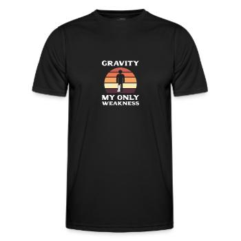 Gebrochenes Bein - Männer Funktions-T-Shirt - Schwarz - Vorne - AI Model Male 178 dark (178cm)