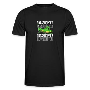 Grasshopper grasshopper - Men's Functional T-Shirt - black - Front - AI Model Male 178 dark (178cm)