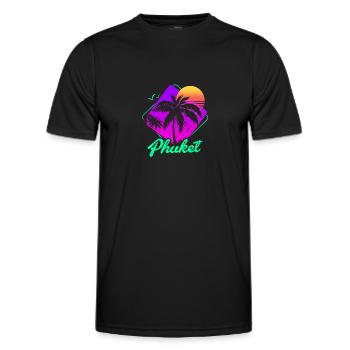 Thailand Thai Sprache Phuket - Männer Funktions-T-Shirt - Schwarz - Vorne - AI Model Male 178 dark (178cm)