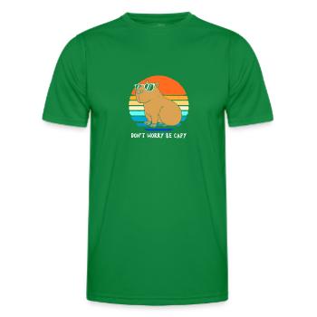 Capybara - Männer Funktions-T-Shirt - Kelly Green - Vorne - AI Model Male 178 dark (178cm)