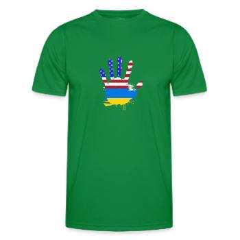 Ukraine - Männer Funktions-T-Shirt - Kelly Green - Vorne - AI Model Male 178 dark (178cm)