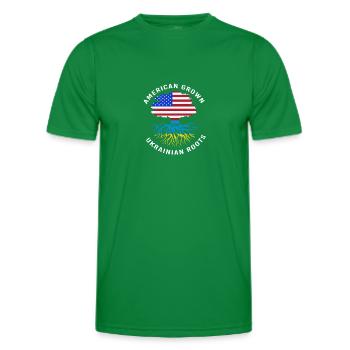 Ukraine - Men's Functional T-Shirt - kelly green - Front - AI Model Male 178 dark (178cm)