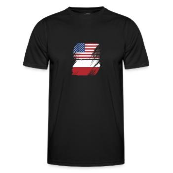 Polen Polnisch - Männer Funktions-T-Shirt - Schwarz - Vorne - AI Model Male 178 dark (178cm)