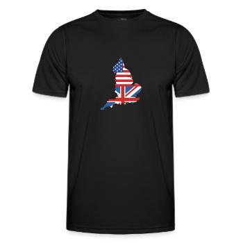 England Englisch - Männer Funktions-T-Shirt - Schwarz - Vorne - AI Model Male 178 dark (178cm)