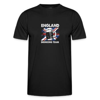 Angleterre Anglais - T-shirt sport Homme - noir - Devant - AI Model Male 178 dark (178cm)