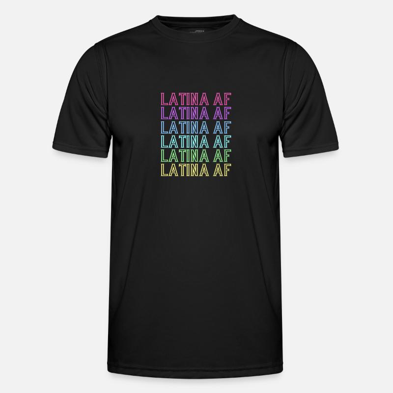 Latina Mutter - Männer Funktions-T-Shirt - Schwarz