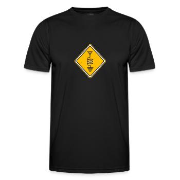 Amateur Radio Radio Antenna - Men's Functional T-Shirt - black - Front - AI Model Male 178 dark (178cm)