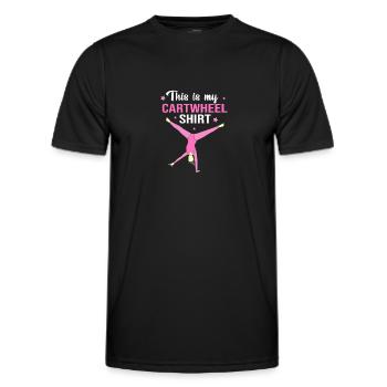 Gymnastik - Männer Funktions-T-Shirt - Schwarz - Vorne - AI Model Male 178 dark (178cm)