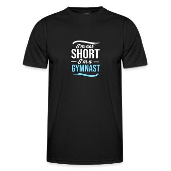 Gymnastik - Männer Funktions-T-Shirt - Schwarz - Vorne - AI Model Male 178 dark (178cm)