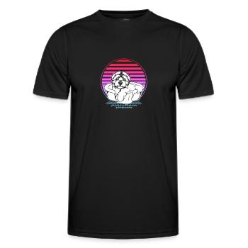Maltese - Men's Functional T-Shirt - black - Front - AI Model Male 178 dark (178cm)