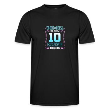 16. Geburtstag Zehn Geburtsjahr Geburtsdatum - Männer Funktions-T-Shirt - Schwarz - Vorne - AI Model Male 178 dark (178cm)