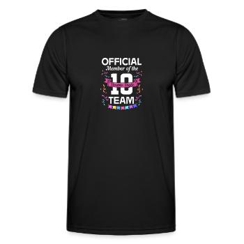 26. Geburtstag Zehn Geburtsjahr Geburtsdatum - Männer Funktions-T-Shirt - Schwarz - Vorne - AI Model Male 178 dark (178cm)