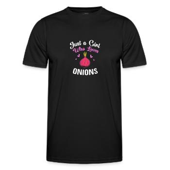 Onion - Men's Functional T-Shirt - black - Front - AI Model Male 178 dark (178cm)
