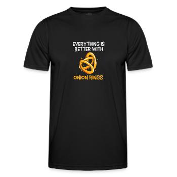 Onion - Men's Functional T-Shirt - black - Front - AI Model Male 178 dark (178cm)