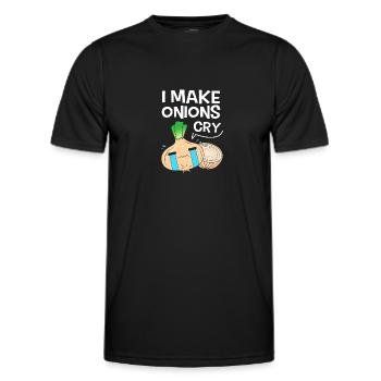 Onion - Men's Functional T-Shirt - black - Front - AI Model Male 178 dark (178cm)