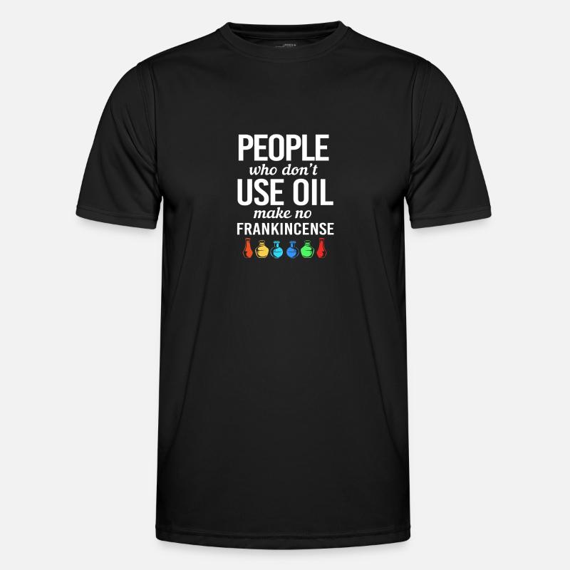 Ätherisches Öl - Männer Funktions-T-Shirt - Schwarz