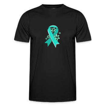 Pcos-Bewusstsein - Männer Funktions-T-Shirt - Schwarz - Vorne - AI Model Male 178 dark (178cm)
