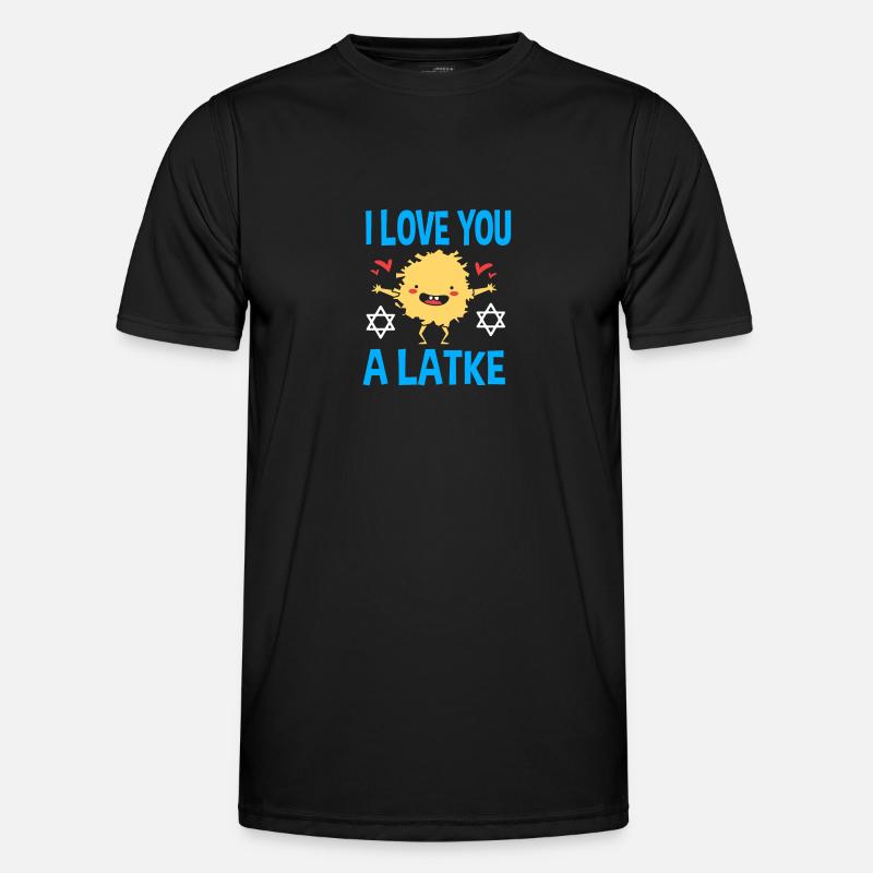 Chanukkah - Männer Funktions-T-Shirt - Schwarz
