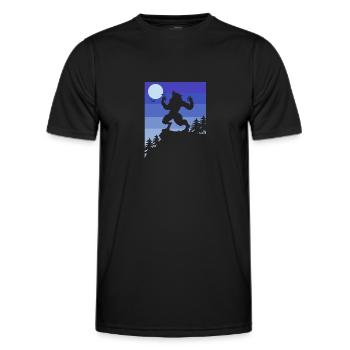 Werwolf - Männer Funktions-T-Shirt - Schwarz - Vorne - AI Model Male 178 dark (178cm)