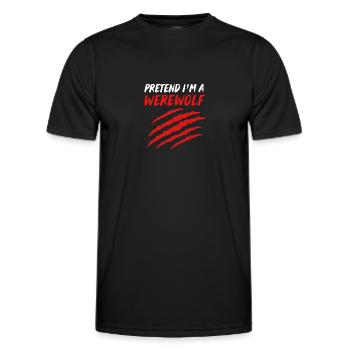 Werwolf - Männer Funktions-T-Shirt - Schwarz - Vorne - AI Model Male 178 dark (178cm)