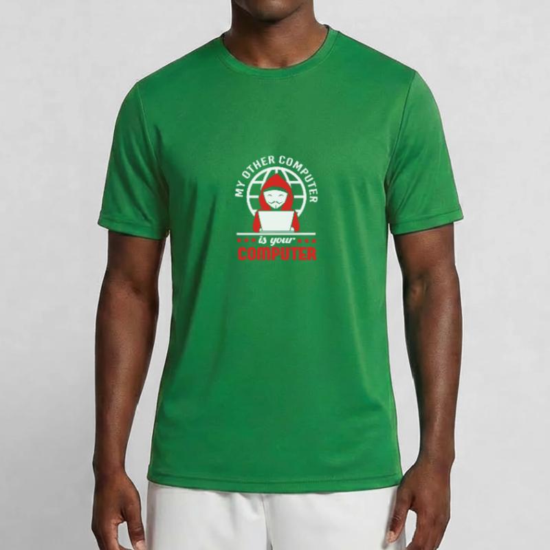 Cybersecurity Cyber Programmer Hacker Men's Functional T-Shirt