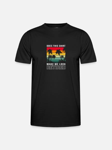 Retraité Retraité Retraité - T-shirt sport Homme - noir