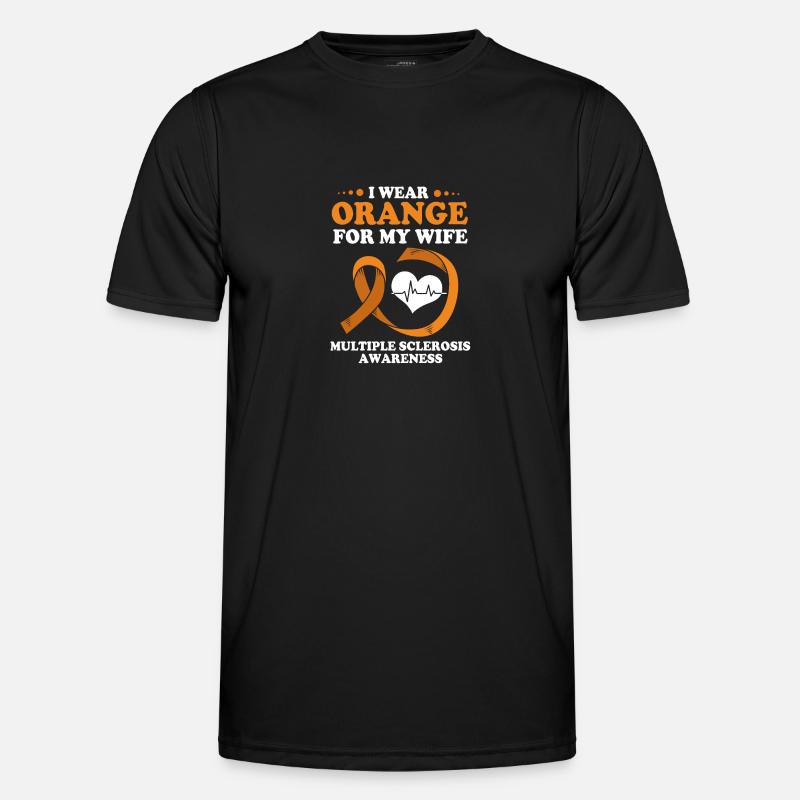Multiple Sclerosis MS - Men's Functional T-Shirt - black