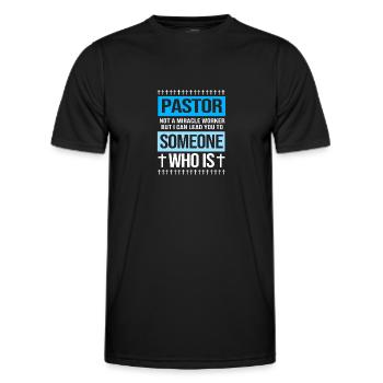 Pasteur - T-shirt sport Homme - noir - Devant - AI Model Male 178 dark (178cm)