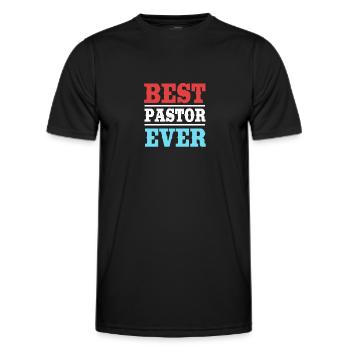 Pasteur - T-shirt sport Homme - noir - Devant - AI Model Male 178 dark (178cm)