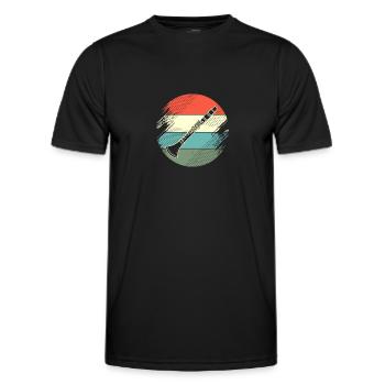 Klarinette - Männer Funktions-T-Shirt - Schwarz - Vorne - AI Model Male 178 dark (178cm)