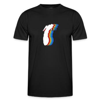 Great Lakes - Männer Funktions-T-Shirt - Schwarz - Vorne - AI Model Male 178 dark (178cm)