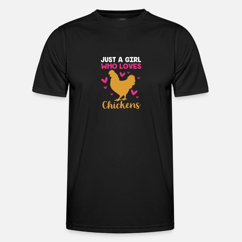 Chicken Poultry Men's Functional T-Shirt