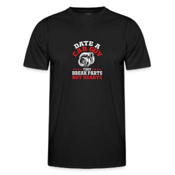 Autofahrer - Männer Funktions-T-Shirt - Schwarz - Vorne - AI Model Male 178 dark (178cm)