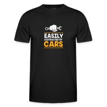 Autofahrer - Männer Funktions-T-Shirt - Schwarz - Vorne - AI Model Male 178 dark (178cm)