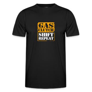 Autofahrer - Männer Funktions-T-Shirt - Schwarz - Vorne - AI Model Male 178 dark (178cm)