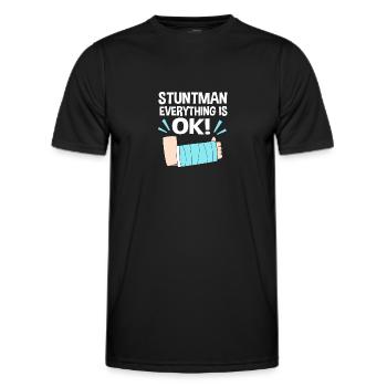 Broken Arm Bone Fracture - Men's Functional T-Shirt - black - Front - AI Model Male 178 dark (178cm)